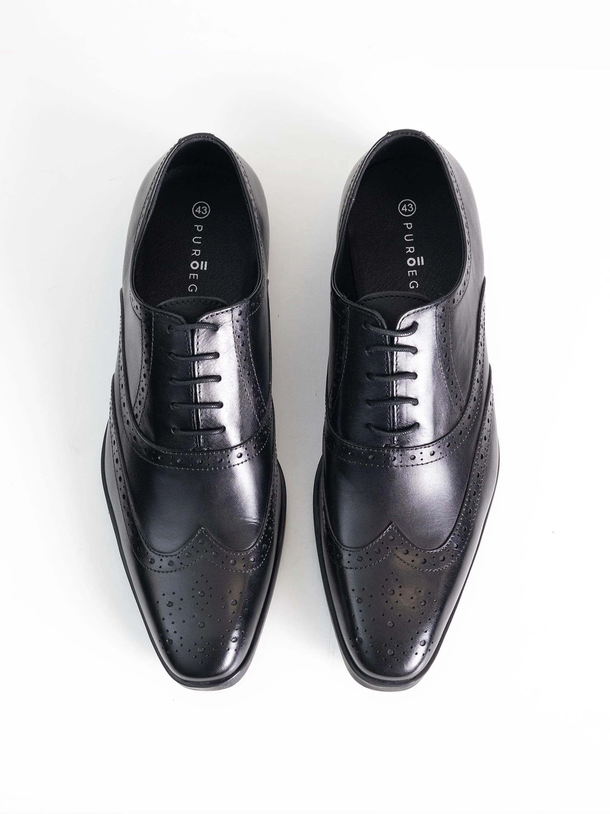 ZAPATO OXFORD FULL BROGUE NEGRO - Image 4