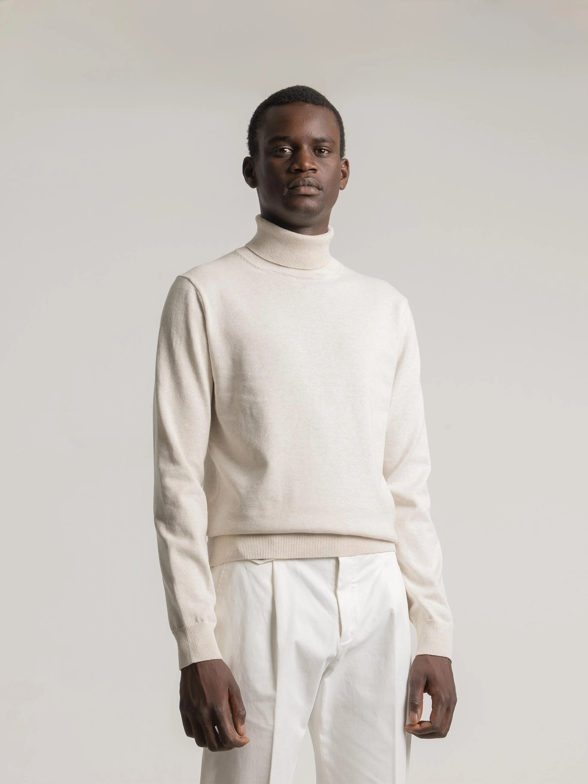 JERSEY CUELLO ALTO BEIGE - Image 3