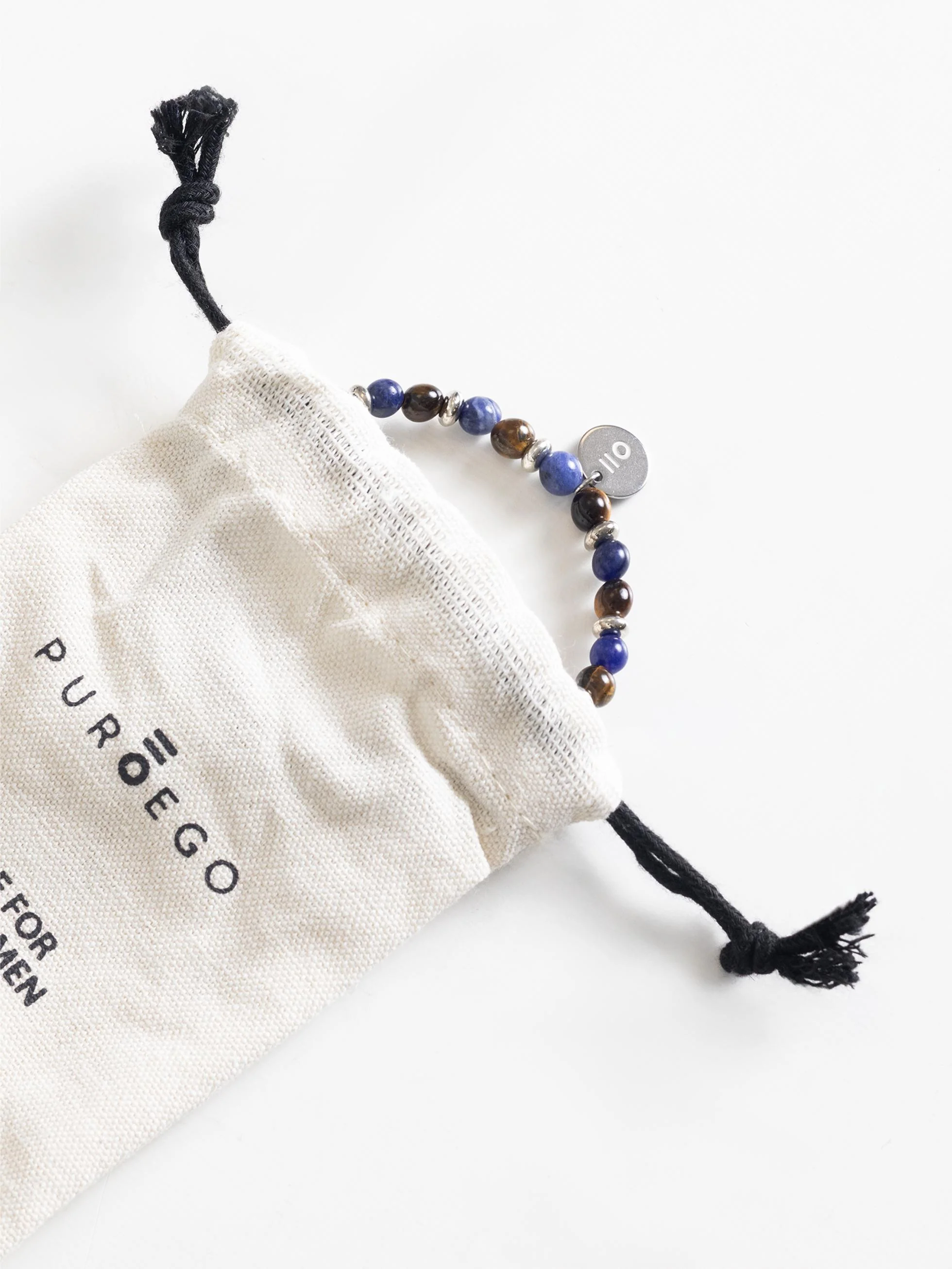 PULSERA PIEDRAS AZUL MARRÓN - Image 2