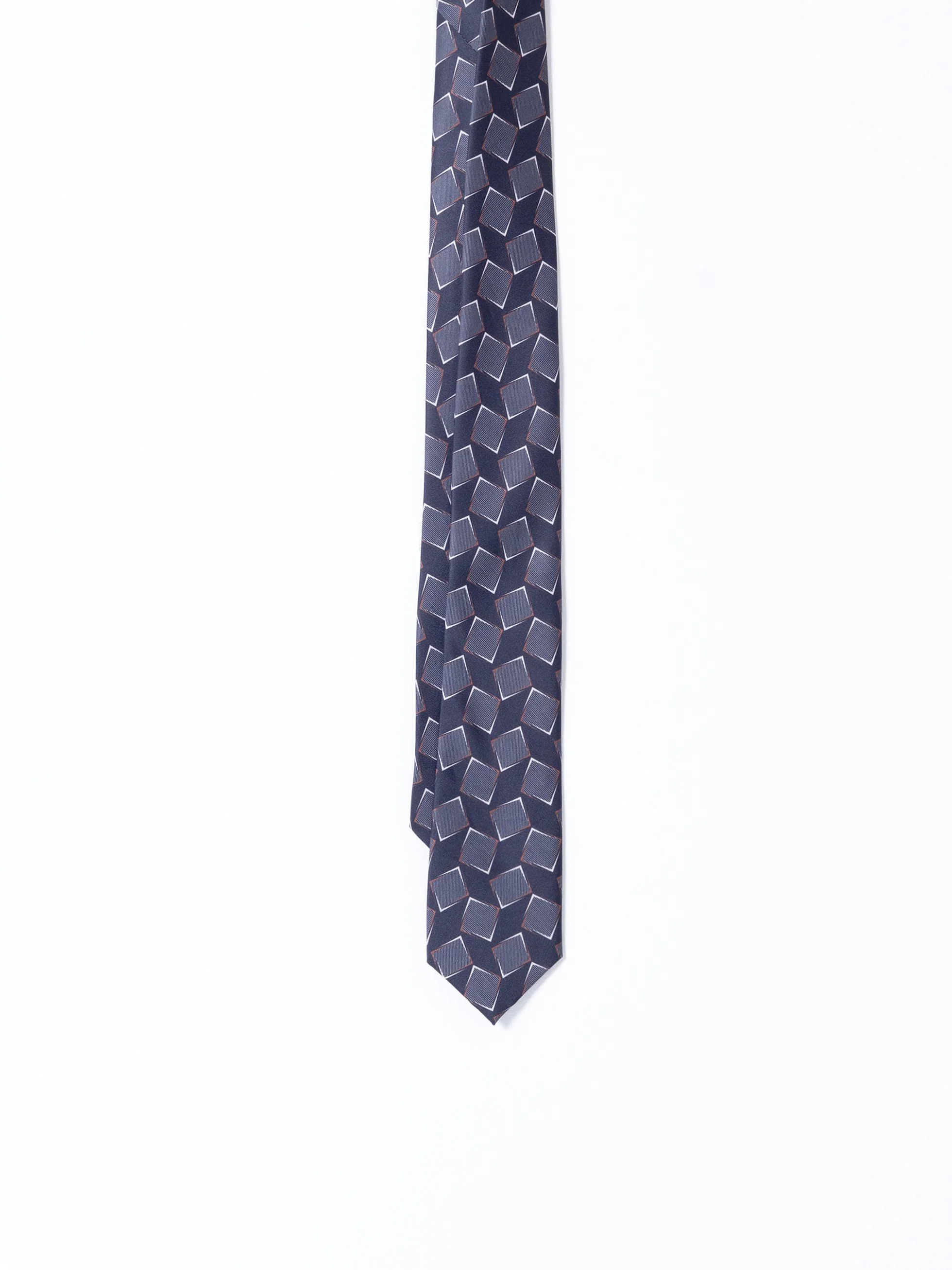 CORBATA ESTAMPADO GEOMÉTRICO GRIS - Image 3